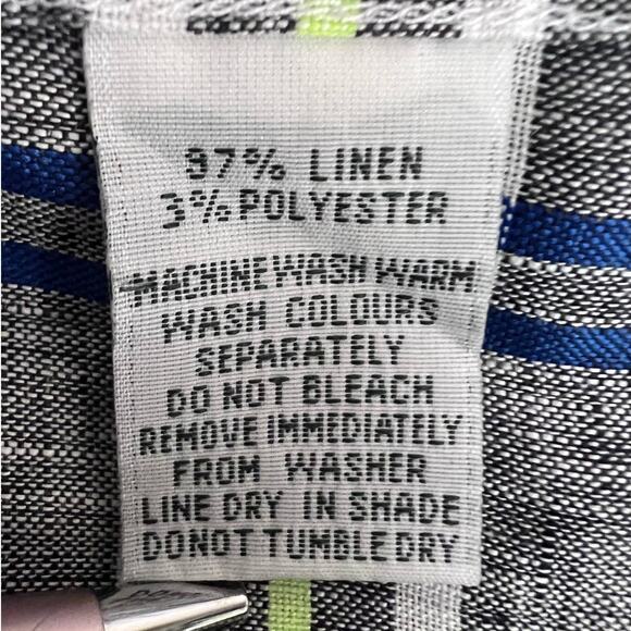 Rodd and Gunn Shirt Mens L Sports Fit Plaid Italian Linen Short Sleeve Button Up - Picture 11 of 13